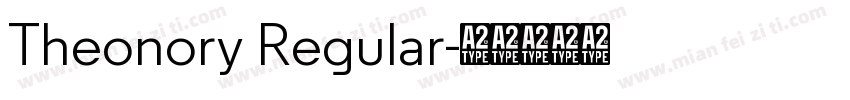 Theonory Regular字体转换